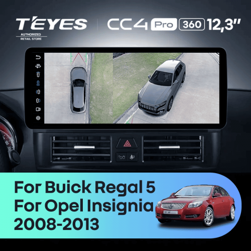 Штатная магнитола Teyes CC4 Pro 12.3" 360 12/256 Opel Insignia G09 ZG09 (2008-2013)