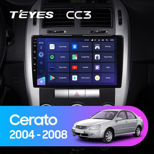 Штатная магнитола Teyes CC3 6/128 Kia Cerato 1 LD (2004-2008) F1