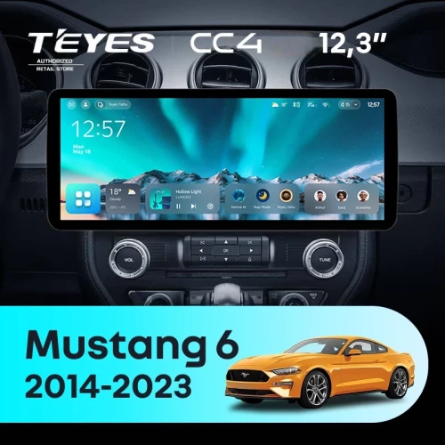 Штатная магнитола Teyes CC4 12.3" 6/64 Ford Mustang 6 S550 (2014-2023)
