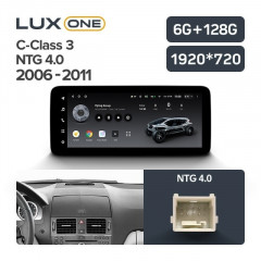 Штатная магнитола Teyes LUX ONE 6/128 Mercedes-Benz C-Class 3 W204 C204 S204 (NTG 4.0) (2006-2011)