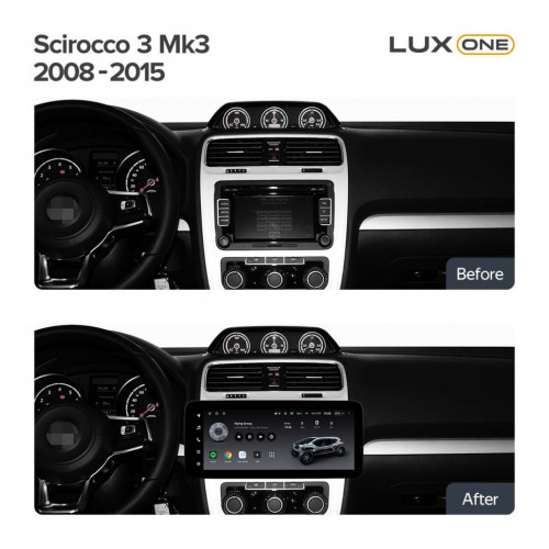Штатная магнитола Teyes LUX ONE 6/128 Volkswagen Scirocco (2008-2015)