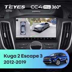 Штатная магнитола Teyes CC4 Pro 360 12/256 Ford Escape 3 (2012-2019) Тип-B