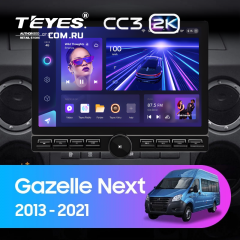 Штатная магнитола Teyes CC3 2K 6/128 для GAZ Gazelle Next (2013-2021) F3 (13" с кнопками)