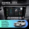 Штатная магнитола Teyes CC4 6/64 Nissan Qashqai 2 (2013-2021) F2 климат контроль Тип-AB