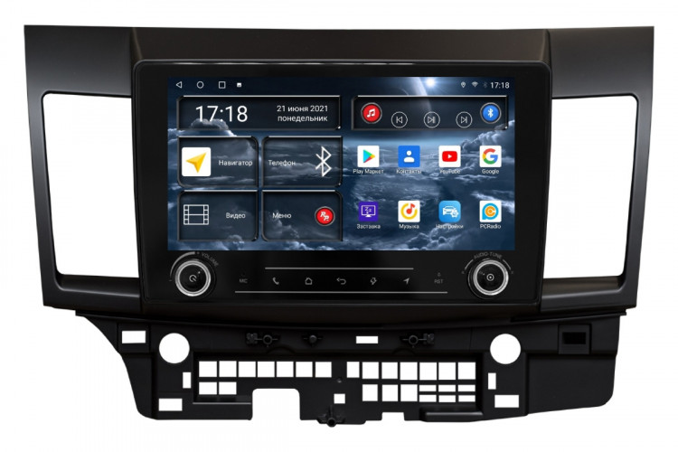 Штатная магнитола Redpower K71037 Mitsubishi Lancer X (2007-2012)