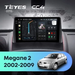 Штатная магнитола Teyes CC4 8/128 Renault Megane 2 (2002-2009)