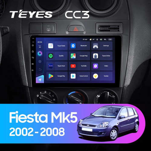 Штатная магнитола Teyes CC3 4/64 Ford Fiesta Mk5 (2002-2008)