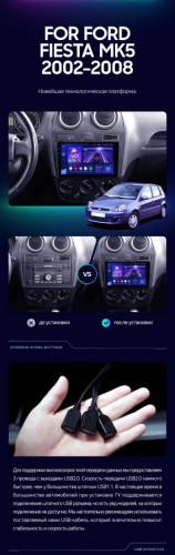 Штатная магнитола Teyes CC3 4/64 Ford Fiesta Mk5 (2002-2008)