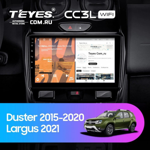 Штатная магнитола Teyes CC3L WiFi 2/32 Renault Duster (2015-2020) F2