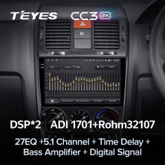 Штатная магнитола Teyes CC3 2K 4/32 Hyundai Getz (2002-2011) Правый руль