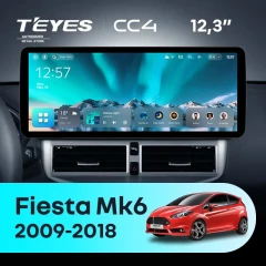 Штатная магнитола Teyes CC4 12.3" 6/64 Ford Fiesta Mk 6 (2009-2012) Тип-A