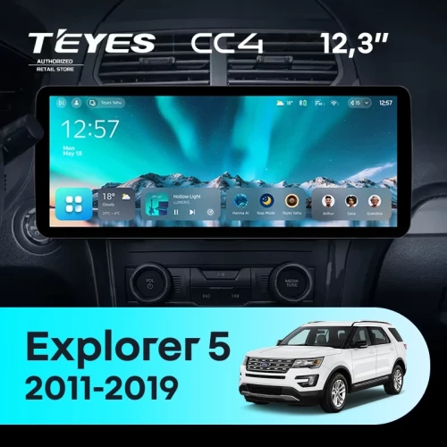 Штатная магнитола Teyes CC4 12.3" 6/64 Ford Explorer 5 (2011-2019)