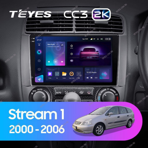 Штатная магнитола Teyes CC3 2K 6/128 Honda Stream 1 (2000-2006)