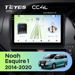 Штатная магнитола Teyes CC4L 4/64 Toyota Voxy III R80 (2014-2020) F2 Правый руль