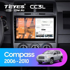 Штатная магнитола Teyes CC3L 4/64 Jeep Compass 1 MK (2006-2010)