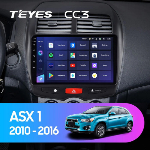 Штатная магнитола Teyes CC3 6/128 Mitsubishi ASX 1 (2010-2016) Тип-B
