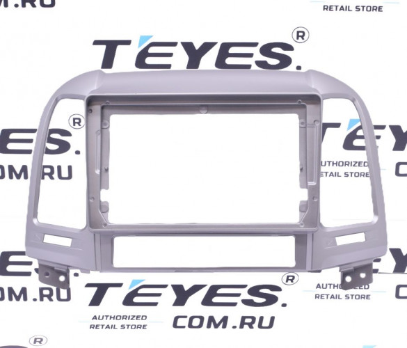 Переходная рамка Hyundai Santa Fe 2 (2006-2012) (Серебро) (9")