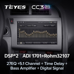 Штатная магнитола Teyes CC3 2K 4/32 Audi A6 C6 (2004-2011)