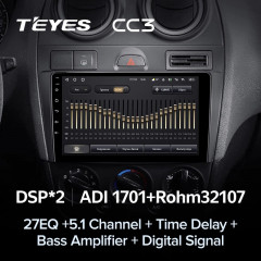 Штатная магнитола Teyes CC3 6/128 Ford Fiesta Mk5 (2002-2008)