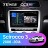 Штатная магнитола Teyes CC3 2K 360 6/128 Volkswagen Scirocco 3 Mk3 (2008-2014) F5