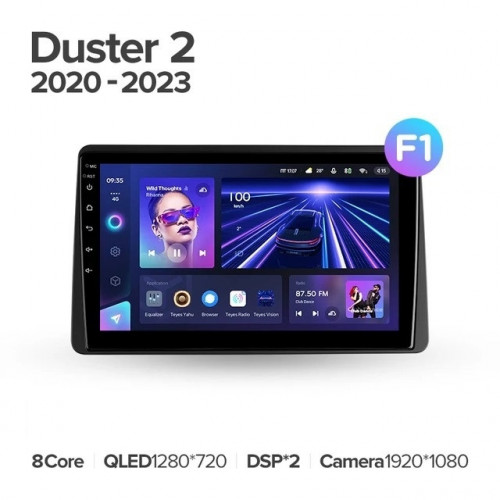 Штатная магнитола Teyes CC3 6/128 Renault Duster HM 2 (2020-2023) F1