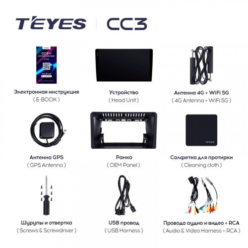 Штатная магнитола Teyes CC3 4/64 Honda Stepwgn 6 2022+ Правый руль