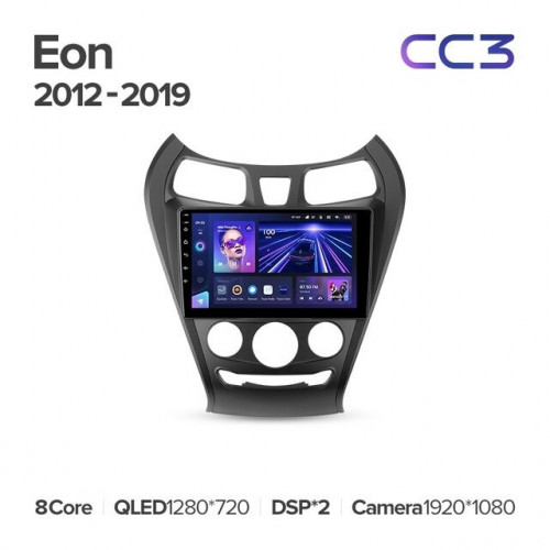 Штатная магнитола Teyes CC3 6/128 Hyundai Eon (2012-2019)
