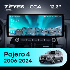 Штатная магнитола Teyes CC4 12.3" 6/64 Mitsubishi Pajero 4 V80 V90 (2006-2024) Тип-B