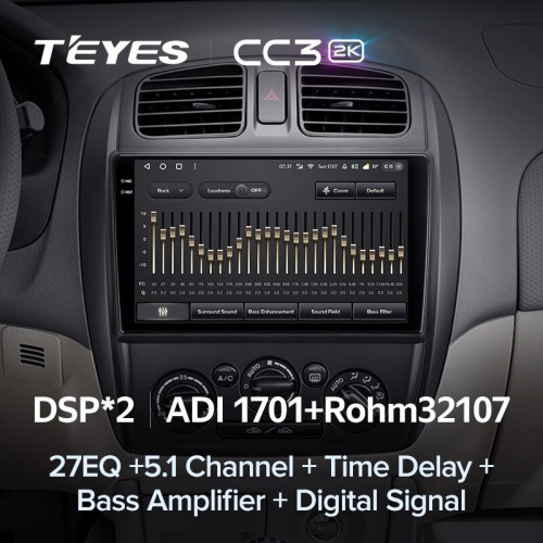 Штатная магнитола Teyes CC3 2K 4/64 Mazda 323 BJ (2000-2003)