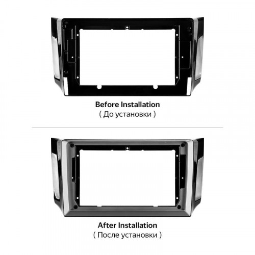 Переходная рамка Teyes с 10 на 9 дюймов серая F1