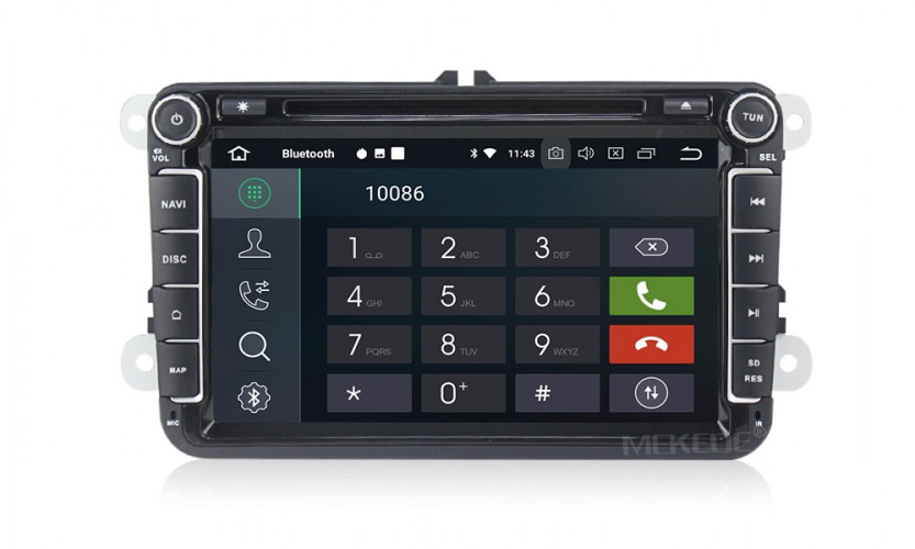 Штатная магнитола Carmedia MKD-8019-P30-8 Volkswagen Sharan (2010-2015)