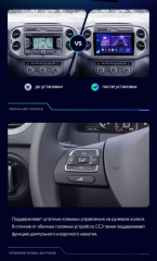 Штатная магнитола Teyes CC3 2K 360 6/128 Volkswagen Tiguan 1 NF (2006-2017) F2