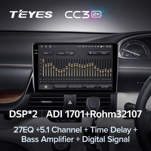 Штатная магнитола Teyes CC3 2K 4/64 Toyota Sienta 2 XP170 (2015-2022) Правый руль