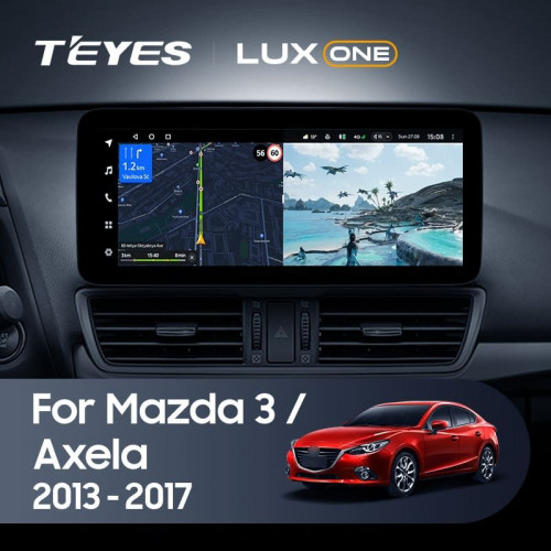 Штатная магнитола Teyes LUX ONE 4/32 Mazda Axela 3 (2013-2017) Тип-B Правый руль