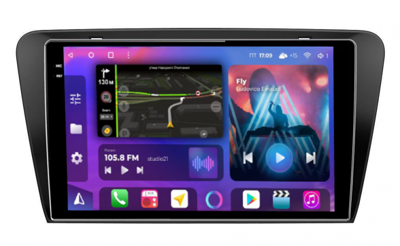 Штатная магнитола FarCar XXL483M Skoda Octavia A7 2013-2020