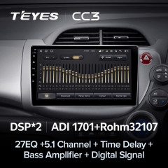 Штатная магнитола Teyes CC3 4/64 Honda Fit GE GP GE (2007-2014) Правый руль