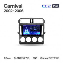 Штатная магнитола Teyes CC2 Plus 4/64 Kia Carnival UP GQ (2002-2006)