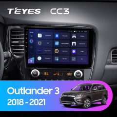 Штатная магнитола Teyes CC3 6/128 Mitsubishi Outlander 3 (2018-2021)