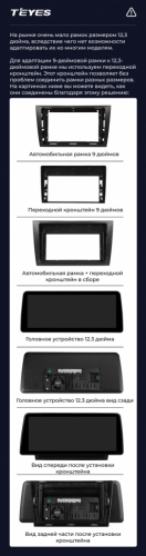 Переходная рамка Teyes с 9 на 12.3 дюймов