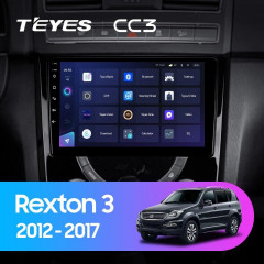 Штатная магнитола Teyes CC3 4/64 SsangYong Rexton Y290 3 (2012-2017)