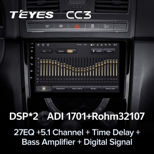 Штатная магнитола Teyes CC3 4/64 SsangYong Rexton Y290 3 (2012-2017)