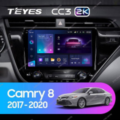 Штатная магнитола Teyes CC3 2K 4/64 Toyota Camry 8 XV 70 (2017-2020) F1