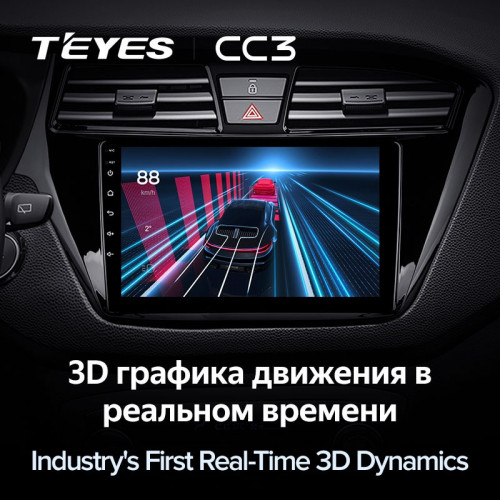 Штатная магнитола Teyes CC3 4/64 Hyundai i20 2 GB (2014-2018)