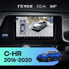 Штатная магнитола Teyes CC4 360 6/64 Toyota C-HR (2016-2020) F2 Правый руль