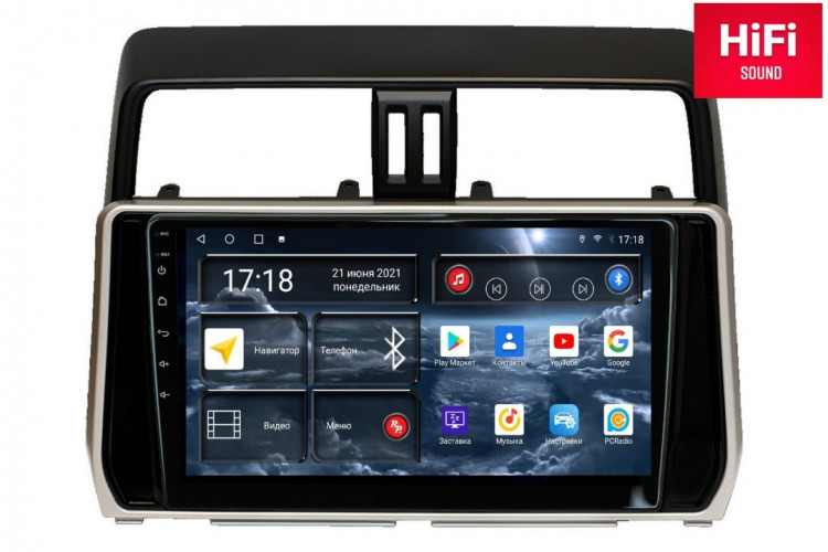 Штатная магнитола Redpower 75365 Toyota Land Cruiser Prado 150 (09.2017-н.в.)