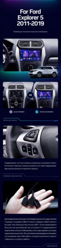 Штатная магнитола Teyes CC3 4/64 Ford Explorer 5 (2011-2019) Тип-В