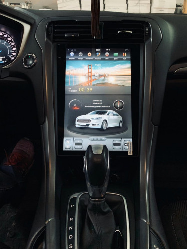 Штатная магнитола Tesla Сarmedia ZF-1201-A-DSP Ford Mondeo 5 2015+ климат