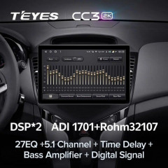 Штатная магнитола Teyes CC3 2K 6/128 Chevrolet Cruze J300 (2008-2014) (11")