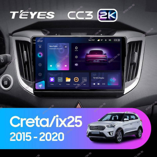 Штатная магнитола Teyes CC3 2K 6/128 Hyundai Creta (2015-2020)