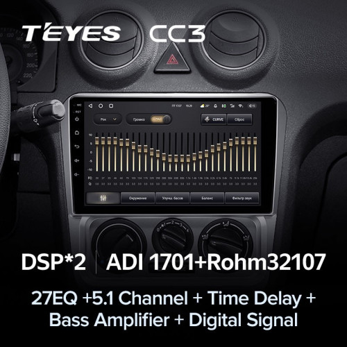 Штатная магнитола Teyes CC3 4/32 Geely CK (2008-2016)